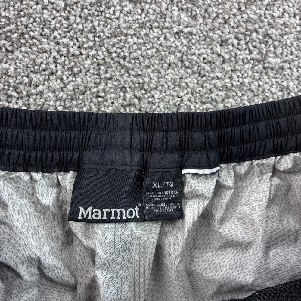 Marmot Rain Pants Mens XL Black Nylon Waterproof Hiking Outdoor Bottoms - Picture 3 of 5